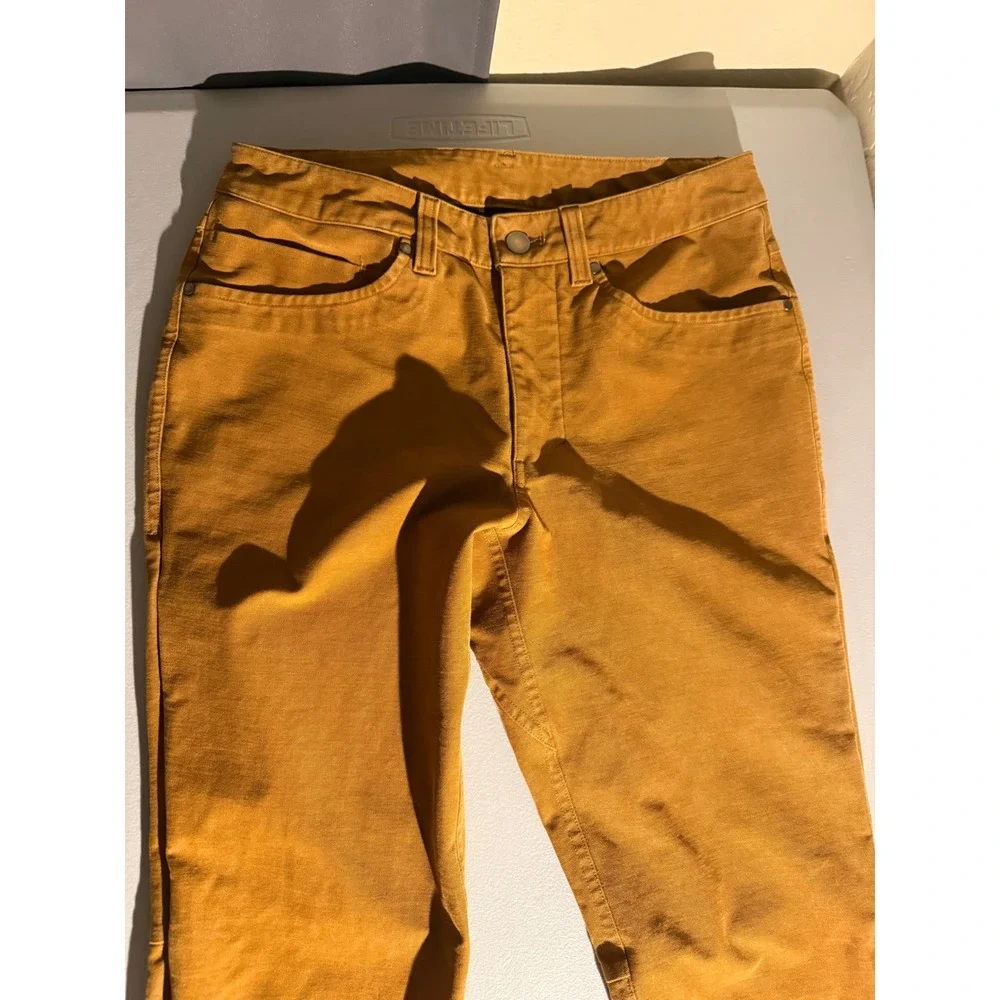 Lululemon ABC Pant Slim Utilitech Copper Brown Ochre Mens 28 LM5ABNS